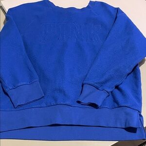 Fuzzy Blue PINK Sweatshirt